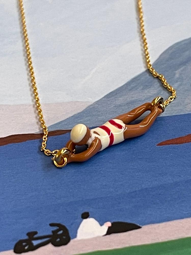 알리 테니스 수영 레진 에폭시 라켓 스위밍 목걸이