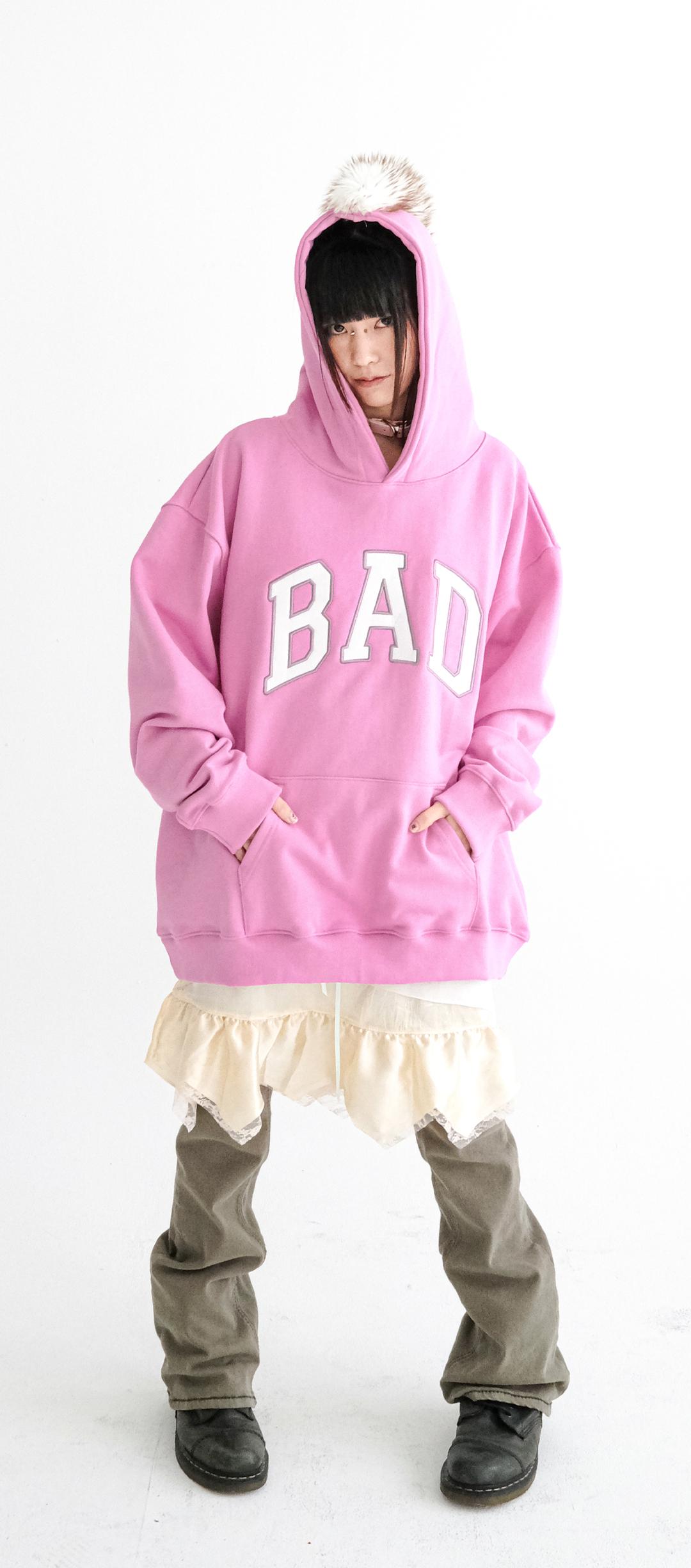 [fa.er.ie] "BAD" trim hoodie (pink)