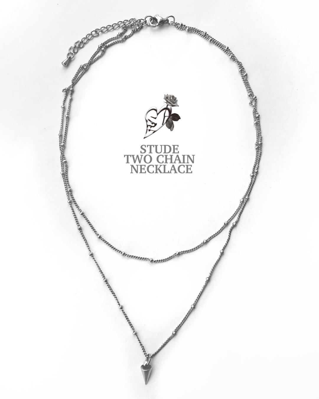[당일발송/단종예정] Stude two chain choker