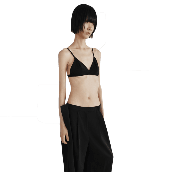 Unbalanced Block Trousers - black