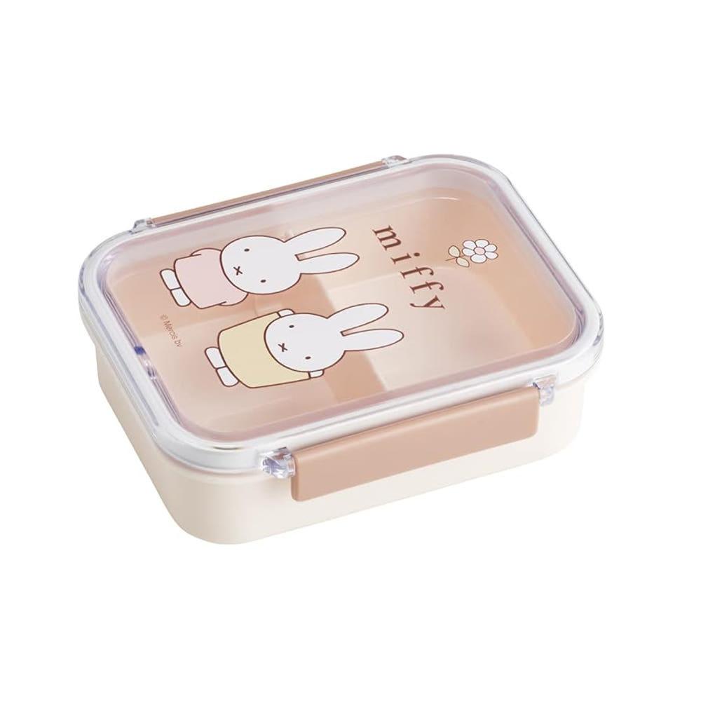 [미피도시락] 유치원 초등학교 체험학습 소풍 캐릭터 도시락통 베이지 430ml