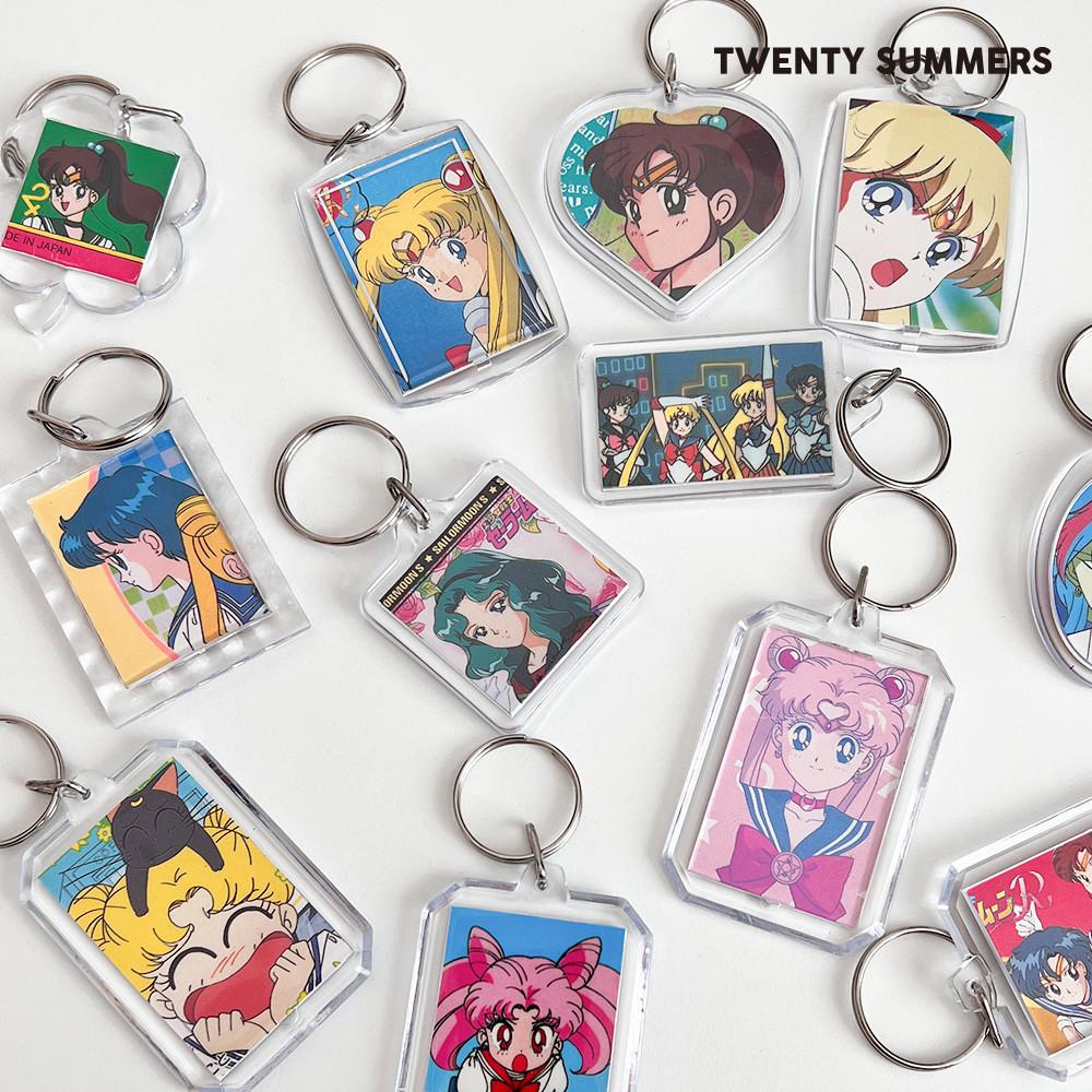 세일러문 고전 카드 키링 아크릴 증사