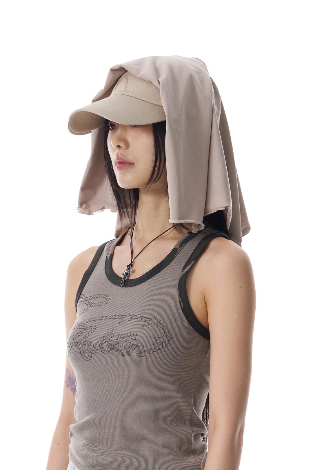 [6.23 예약배송] Scarf Cap (Beige)