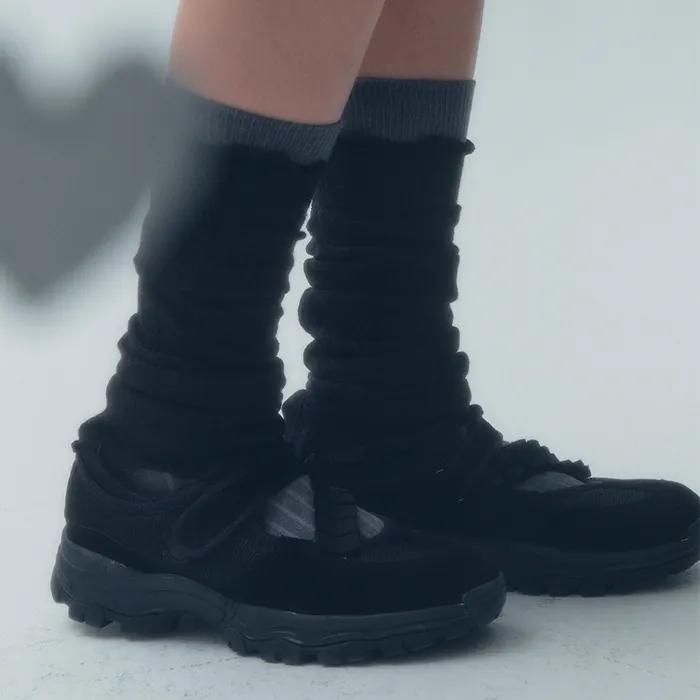 [SOFT SEOUL X NEGATIVETHREE] 23FW Hatsukoi Sneakers Black