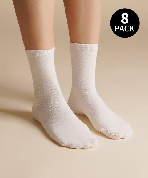 [8팩] 36gram 무지 중목 양말