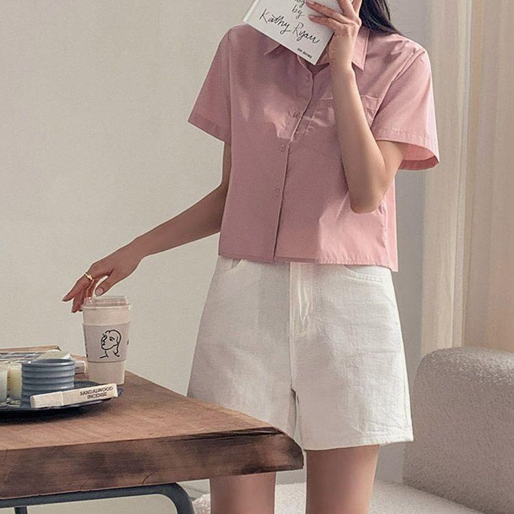 노린 린넨 라이크 하프 팬츠 [tps0400]