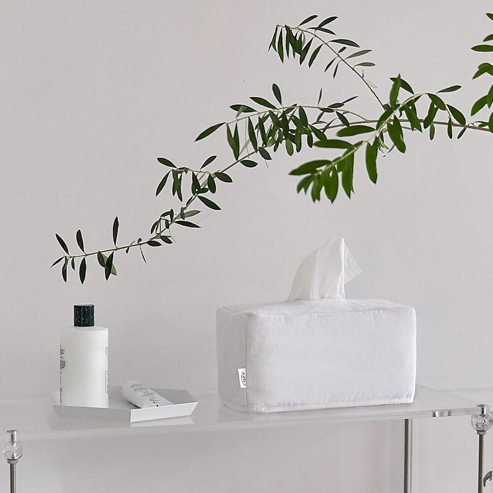 패딩각티슈 화이트