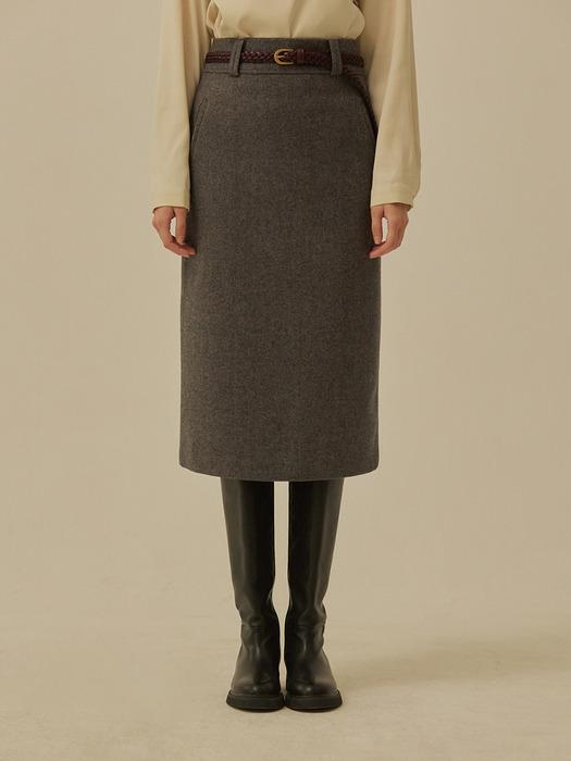 MONTA WOOL H SKIRT (2colors)