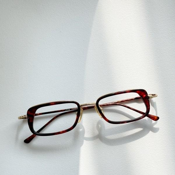 90s Lead Leopard Square Glasses