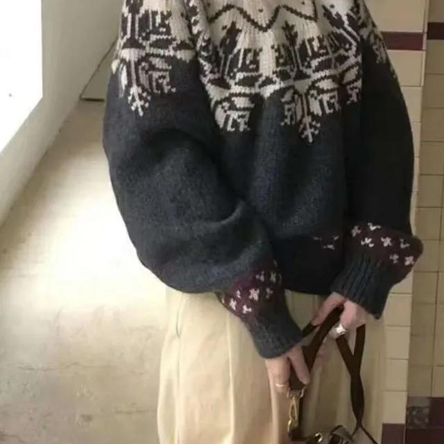 눈꽃 노르딕 니트 2color