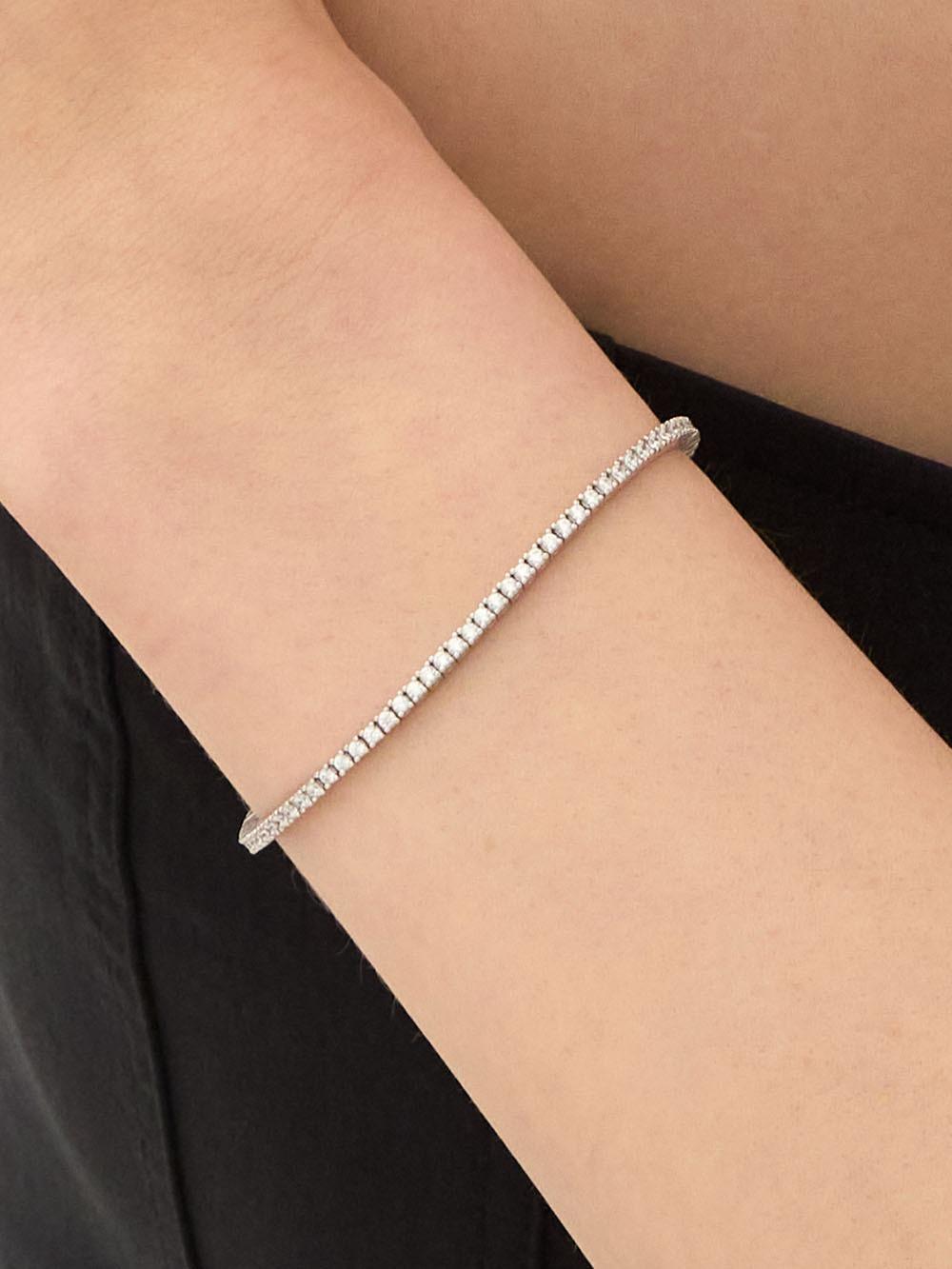 에센스 실버(W) 4프롱 테니스 팔찌 2.0mm HL4B55426W9