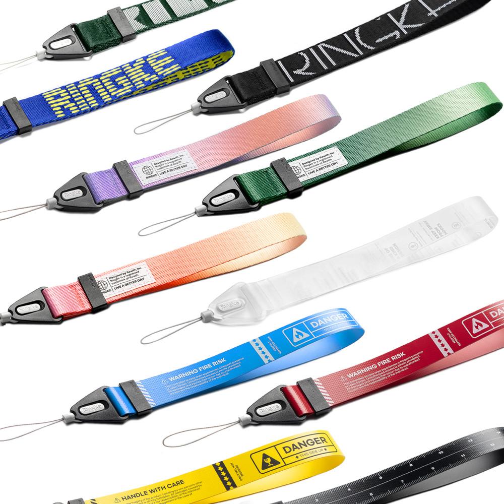 링케 핸드 숄더 넥 디자인 스트랩 목걸이줄 손목 핸드폰줄 크로스백 카메라 레터링 블랙2