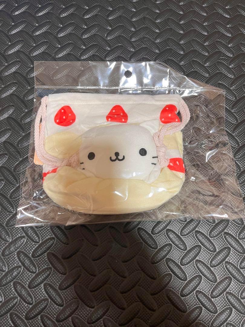 にゃんにゃんにゃんこ　ぬいぐるみフェイス巾着　新品未開封