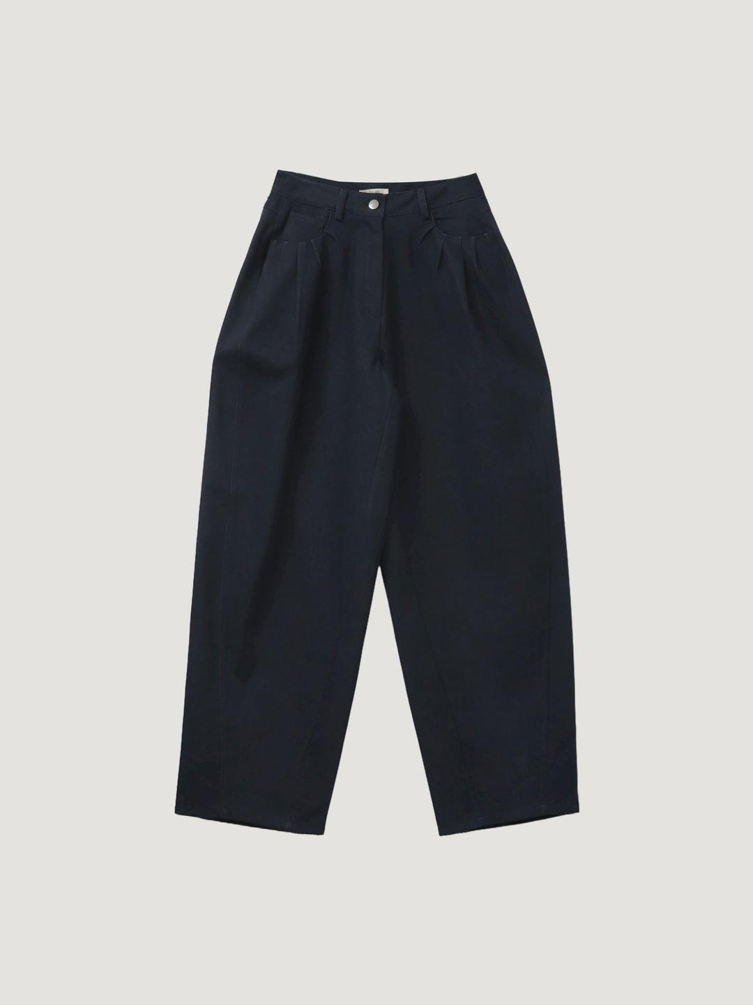 Curved Cotton Pants