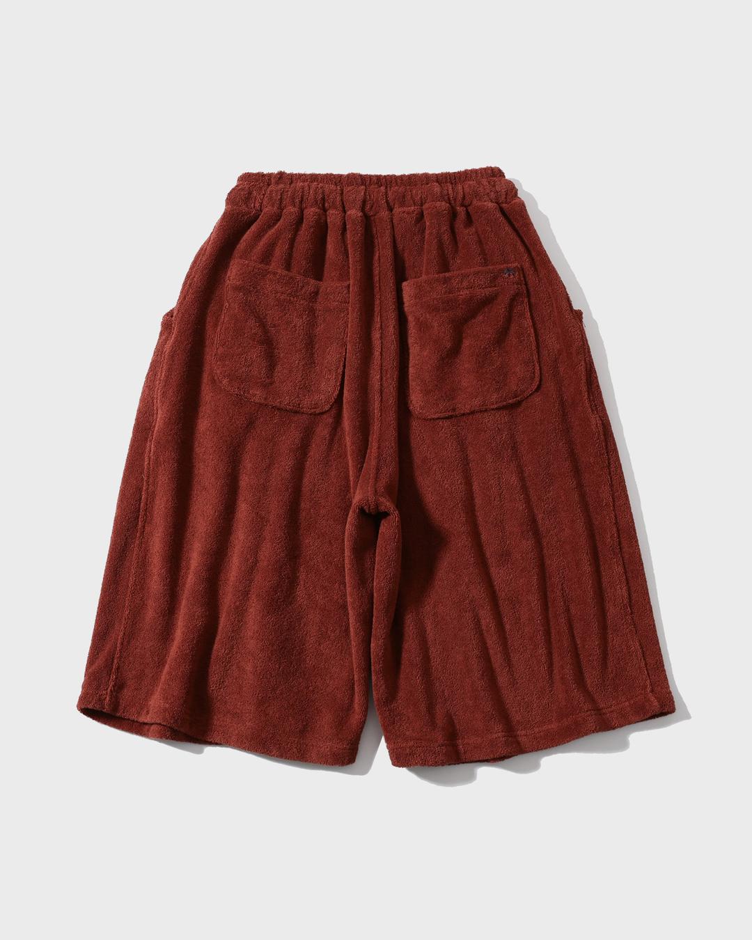 [AG] Valley Tuck Terry Half Pants - Brick