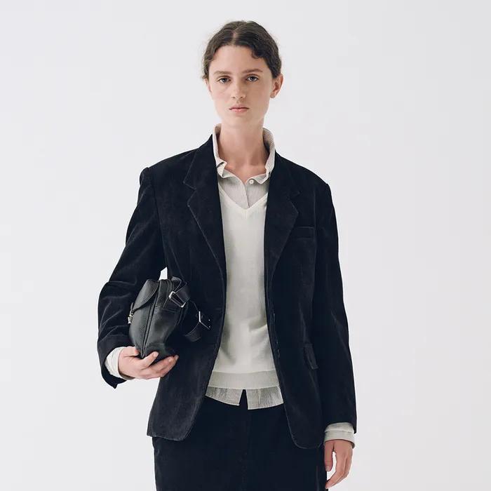 Corduroy Vintage Jacket (Black)