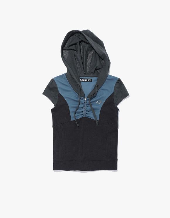 Hooded Track Zip-Up - Blue Multi