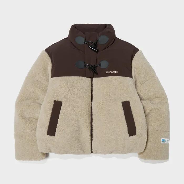 HUG (허그) 여성 토글 플리스 다운 자켓_Light Beige_DWW24555E1