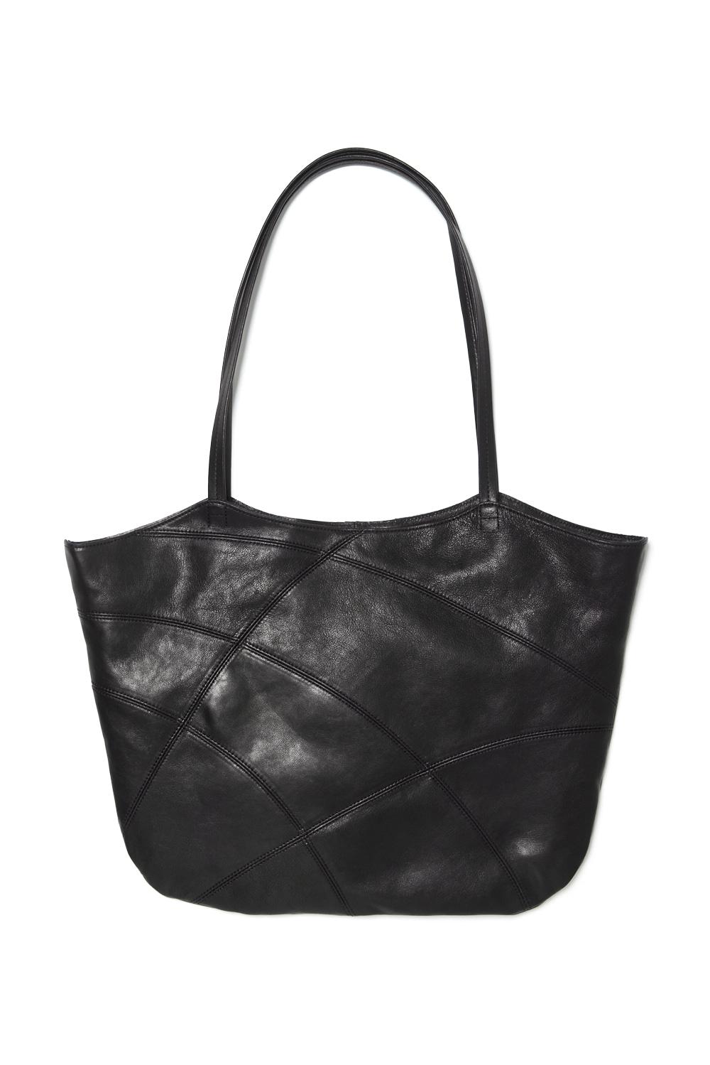 Web Tote Lamb Skin Black