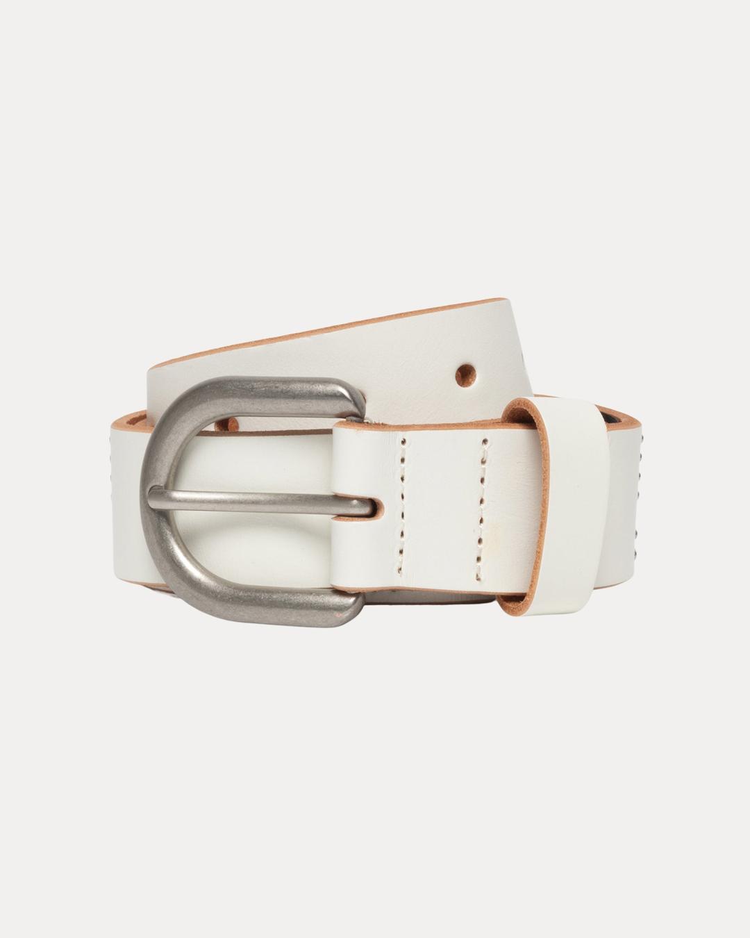 STUD LETTER BELT - Bone / S/M