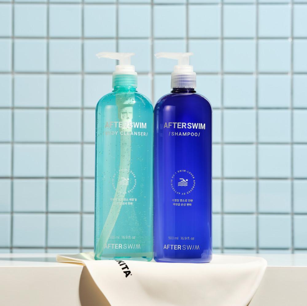 애프터스윔 수영장 샴푸&바디워시 500ml  - 수영장 염소