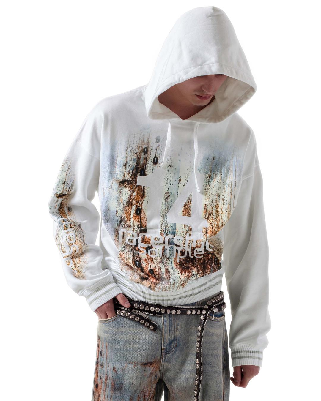 White Rust Hoodie - S
