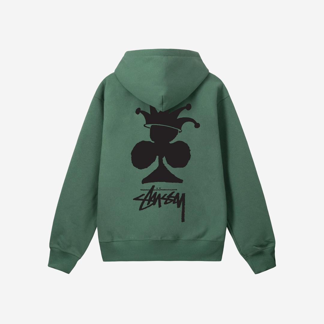 Stussy Club Crown Zip Hoodie Green