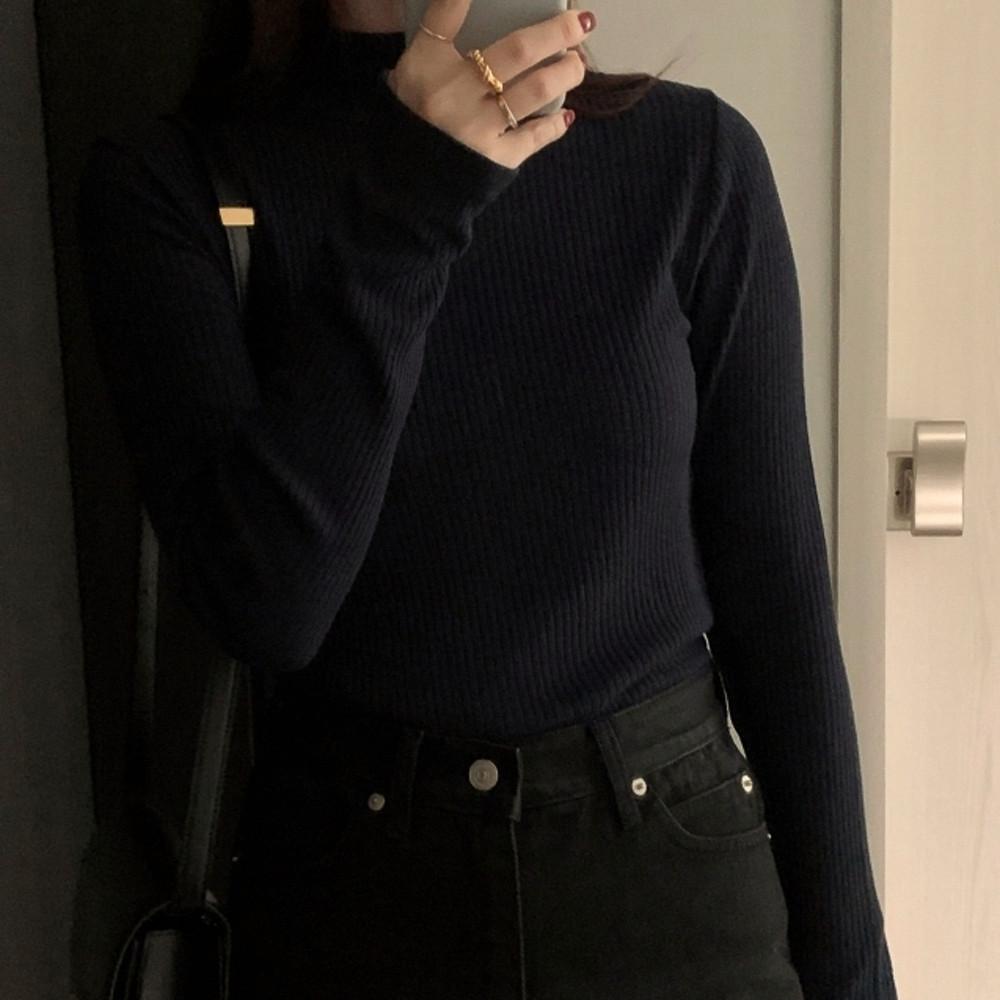 [당일출고] 드온도 골지 하프넥 터틀티 ( 5color )