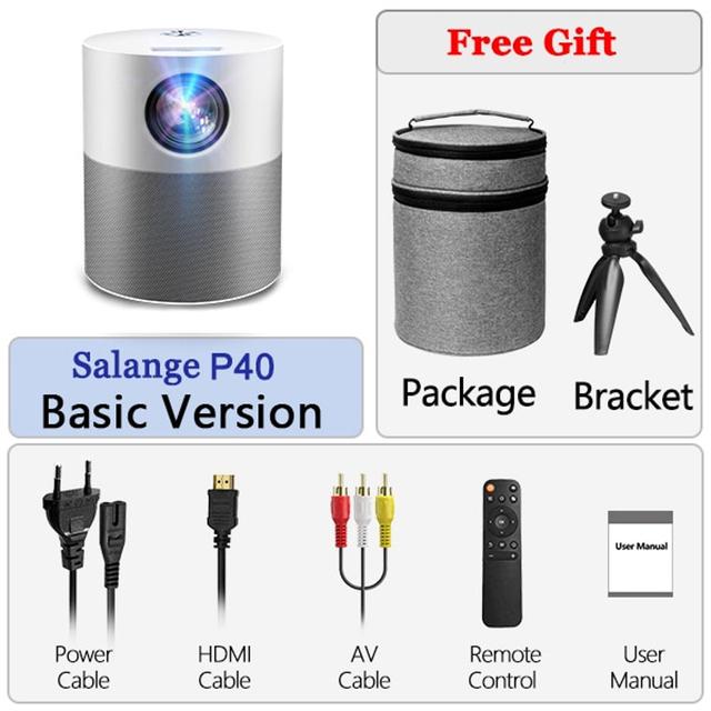 알리득템 380 안시루멘 네이티브 1080P(풀HD) 미니빔프로젝터 SALANGE P40