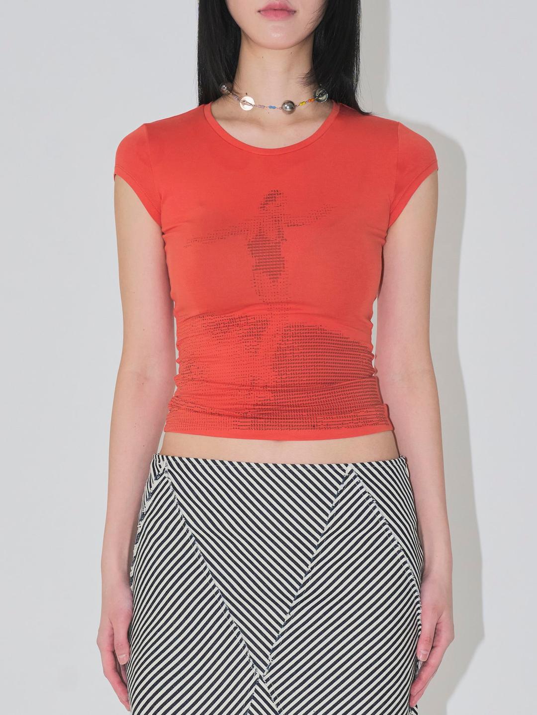 .hangten baby tee orange — .nibgnus