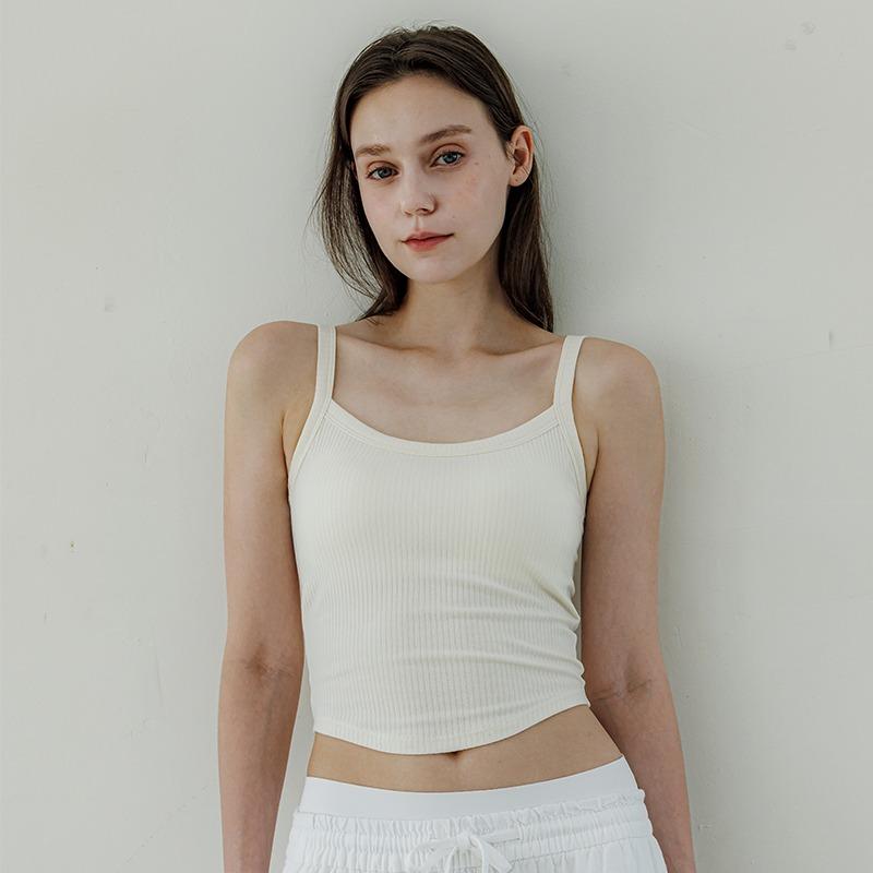 골지 크롭 나시탑