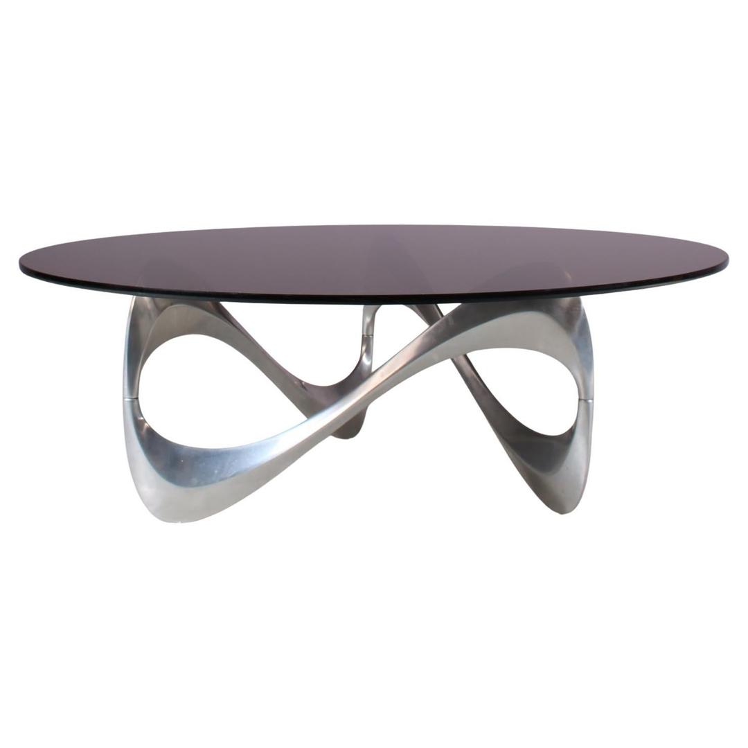 “Snake” Coffee Table by Knut Hesterberg for Ronald Schmidt, Germany 1970
