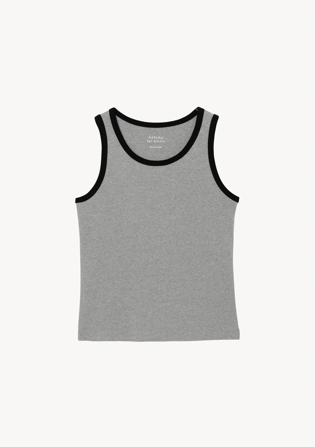 Tone Sleeveless in Gray