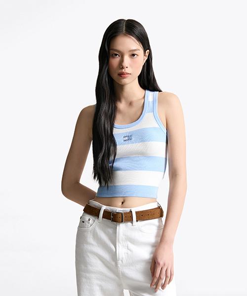 크롭 스트라이프 탱크탑 (T32F6KTO11TWT1C1T)