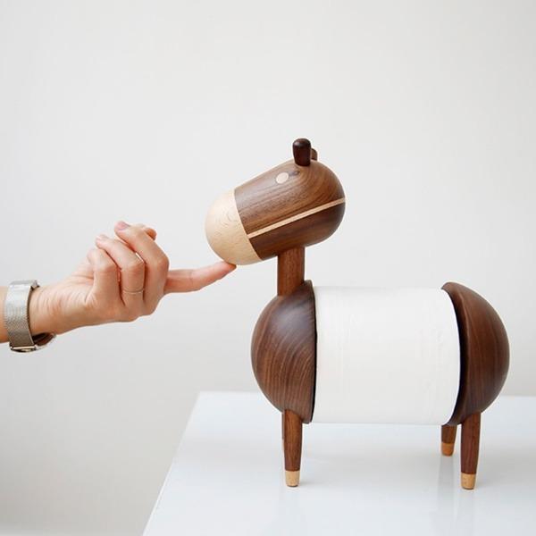 원목 당나귀 휴지걸이