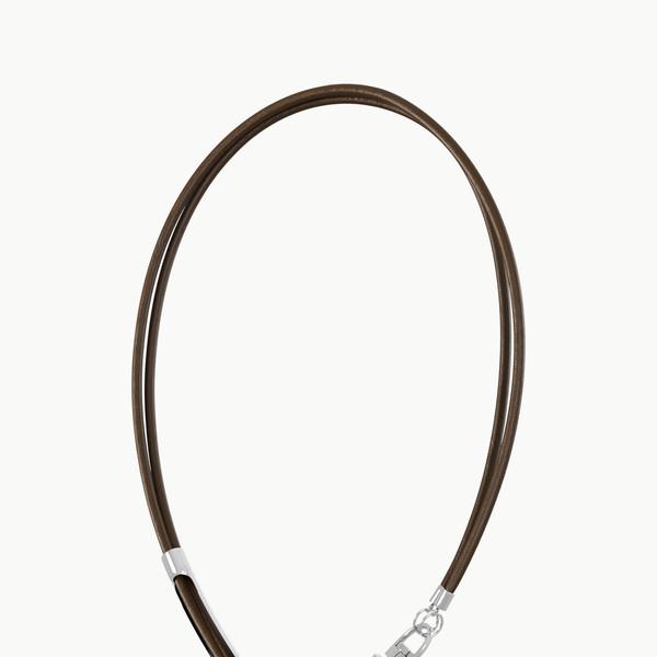 3way Leather Necklace (Brown)