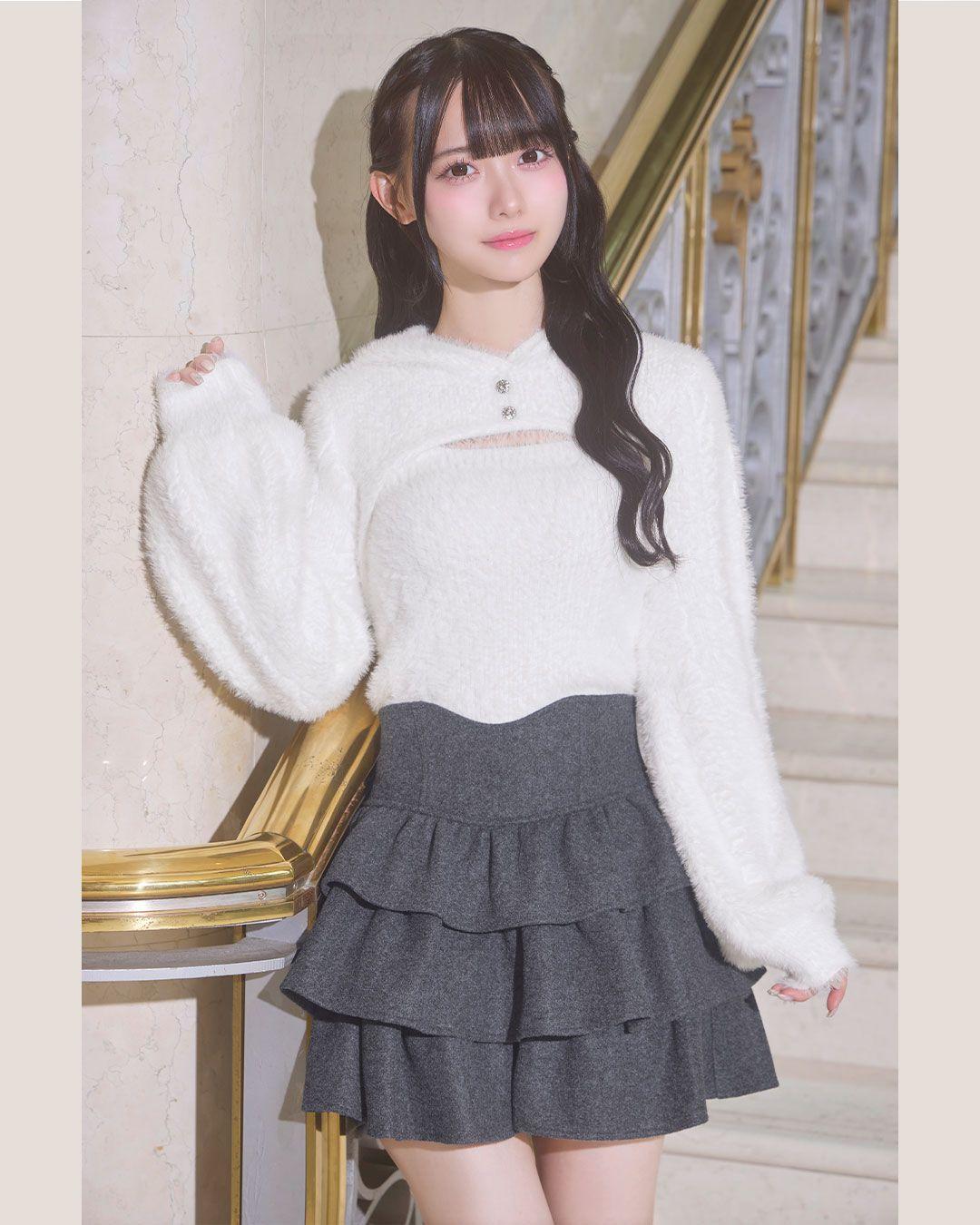 ウールフリル美脚スカート ピンク | ファッション通販＆メディアMyColor ～マイカラー～