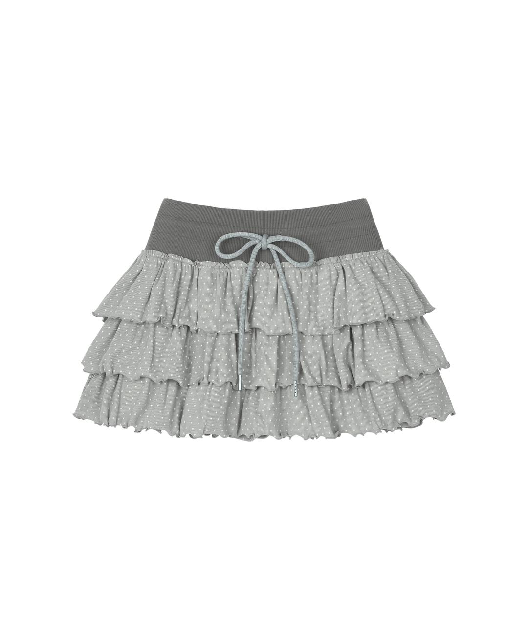 DOT CANCAN SKIRT - GRAY