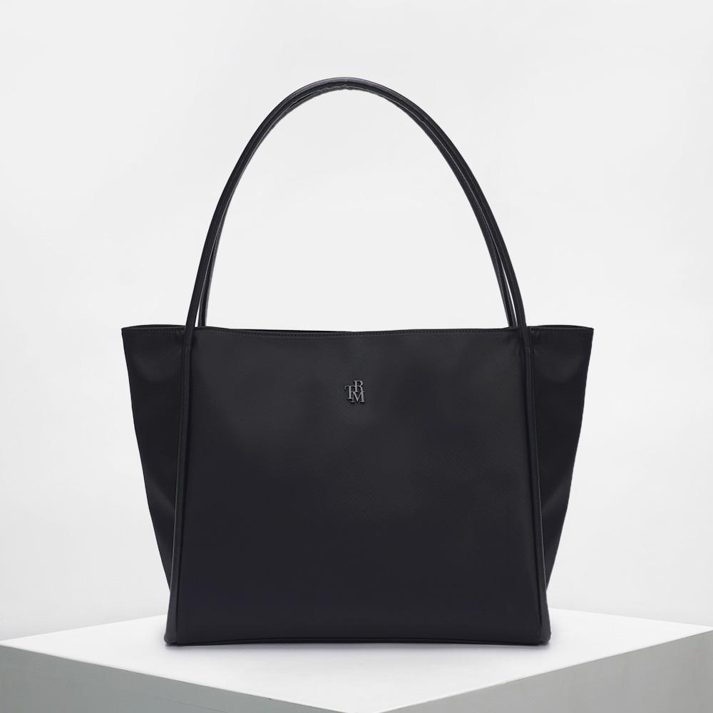 쓰리마인즈 [노트북 수납/생활방수] TRM Recycle Nylon Trimming Shopper Bag T23W BLACK