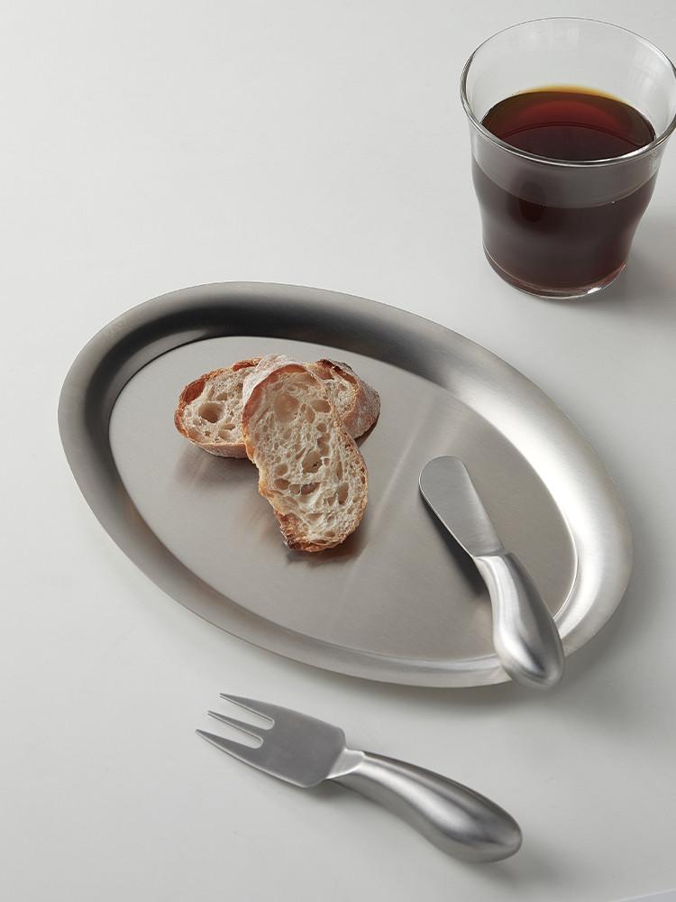 포포페리아 오발 스텐 트레이 쟁반