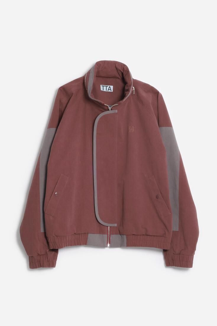 Square Utility Jumper-Wine