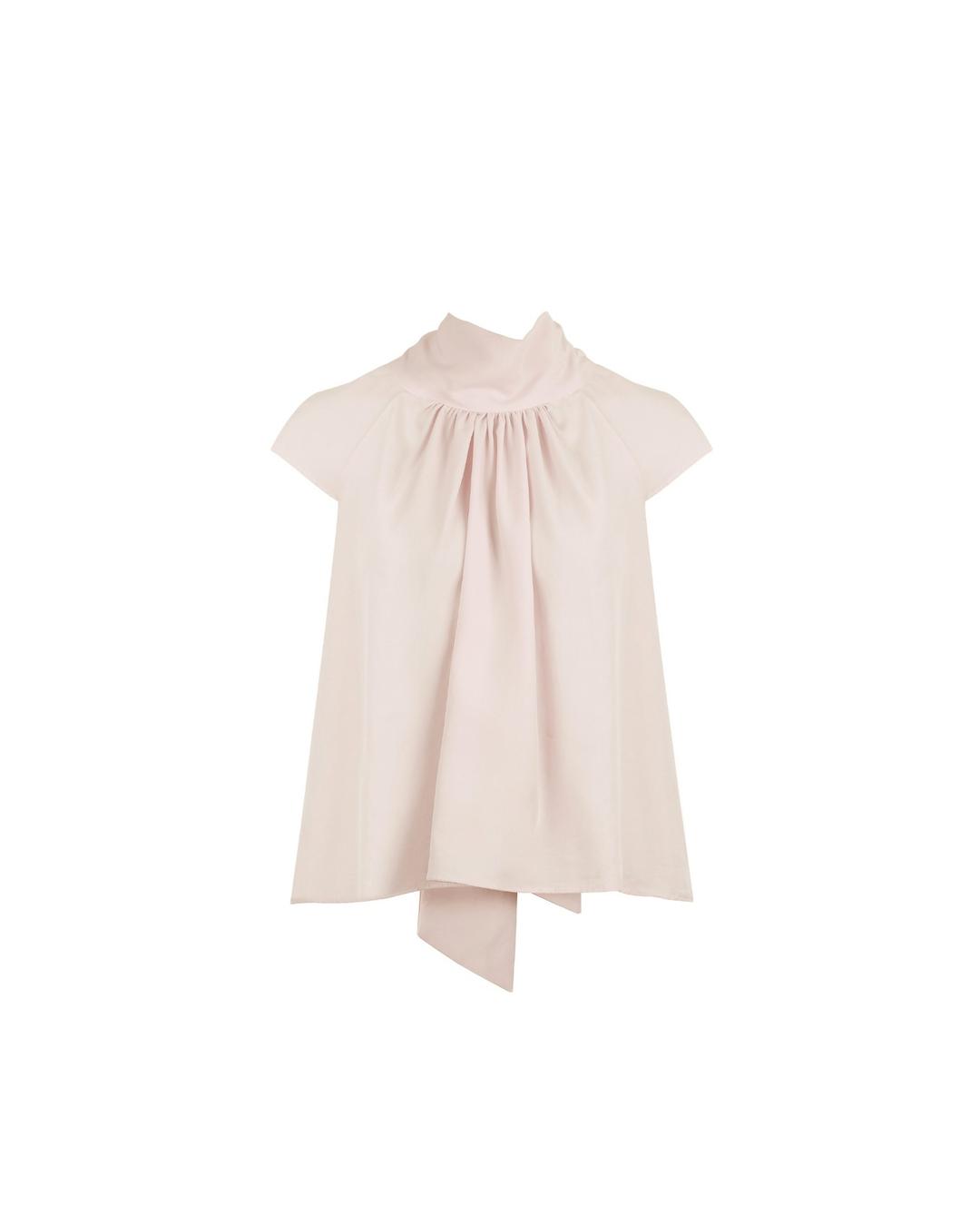 로에니 타이 캡 슬리브리스 블라우스