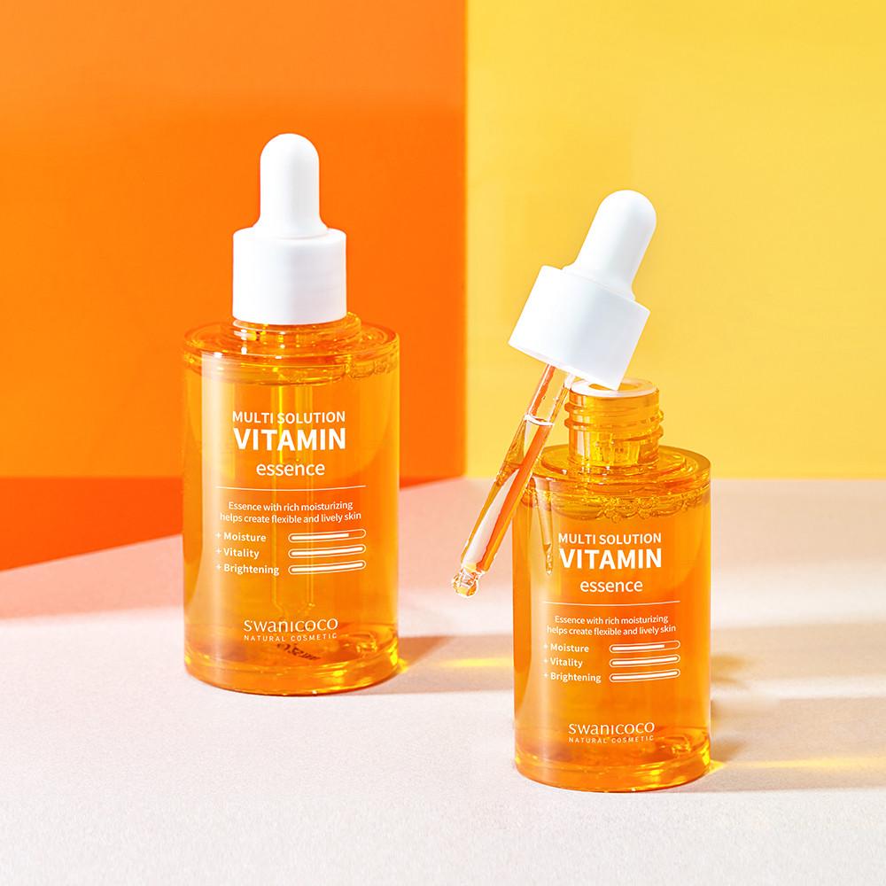 [수분풍년] 스와니코코 비타민 에센스 70ml +(증정) 비타민 에센스 10ml / 비타민나무열매추출물82% / 피부결개선 / 수분 워터 기능성 에센스 / 미백, 주름개선 기능성
