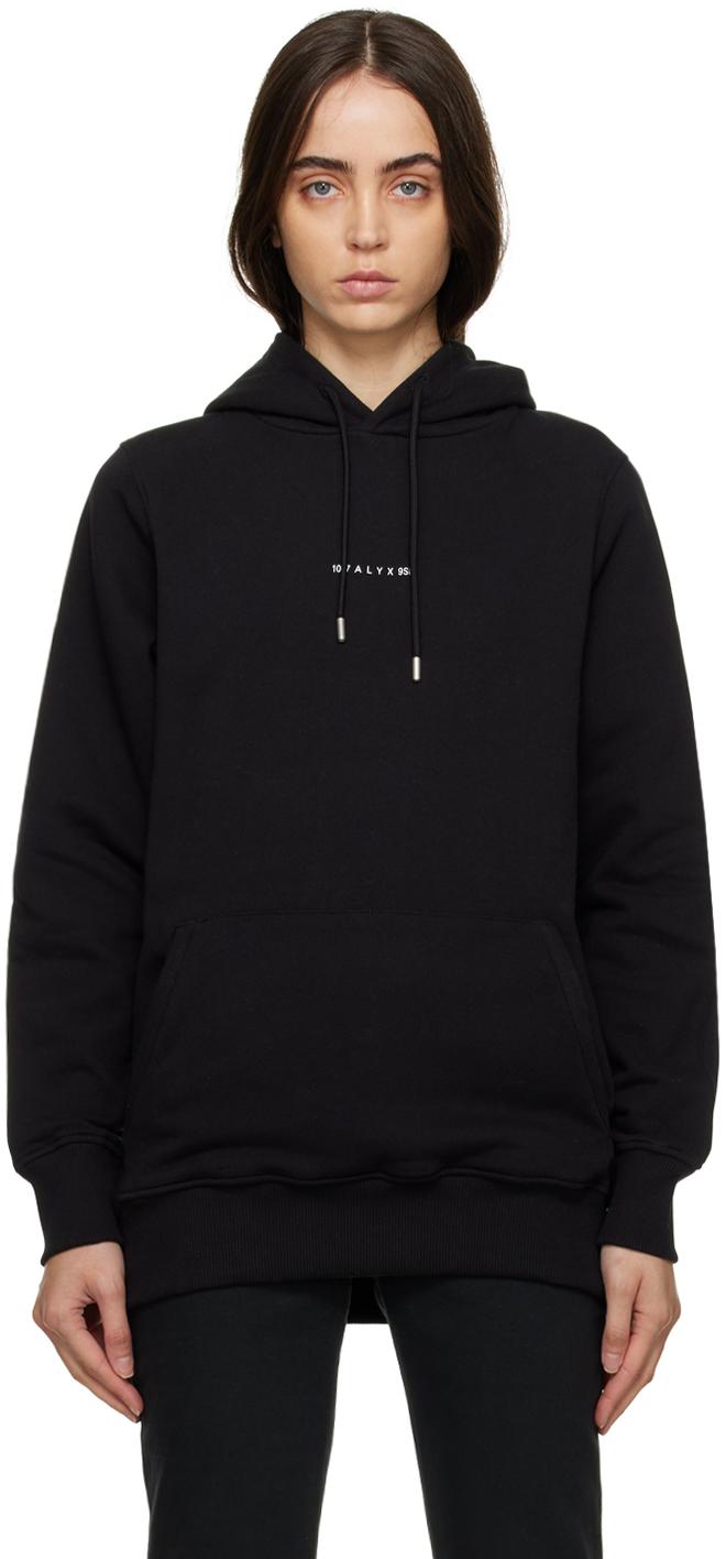 블랙 비주얼 후디