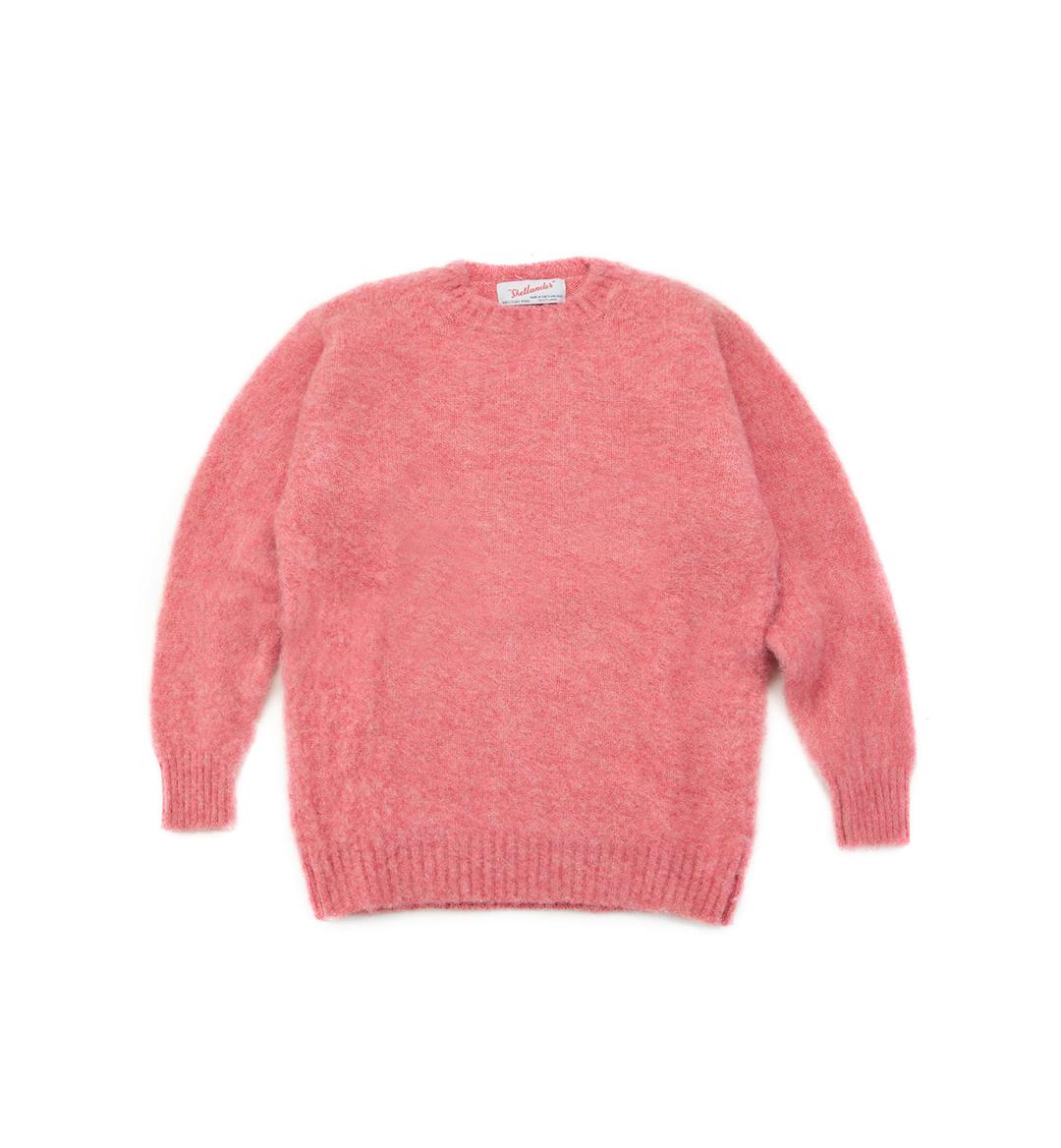 Shaggy Dog Crew Neck Sweater Rosebud