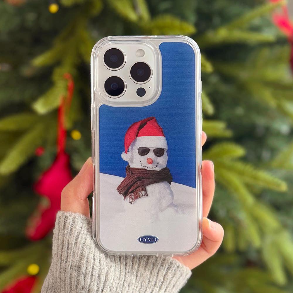 스노우맨 눈사람 아이폰 16 PRO 젤리 케이스