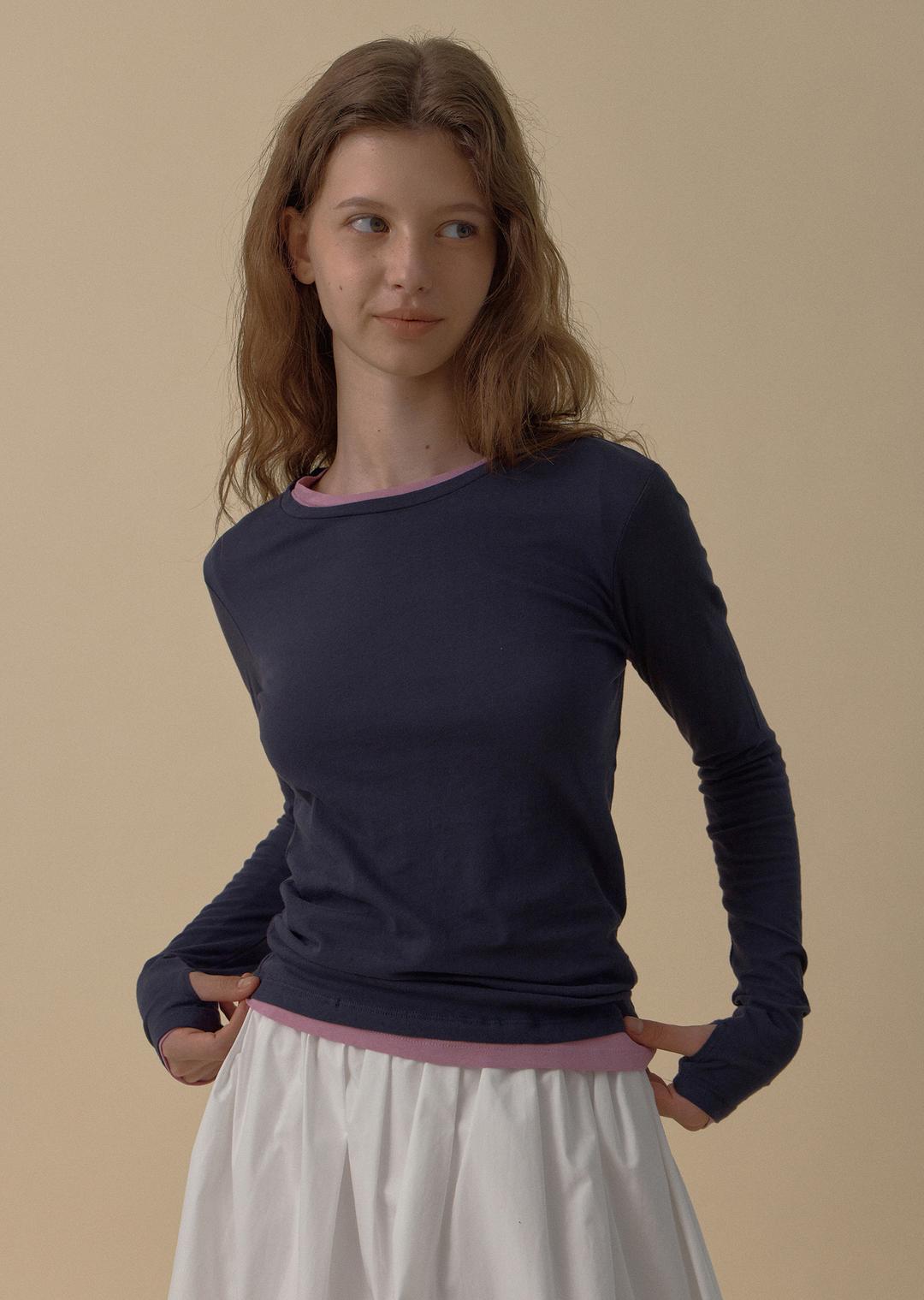 slim long sleeve tee (5color)