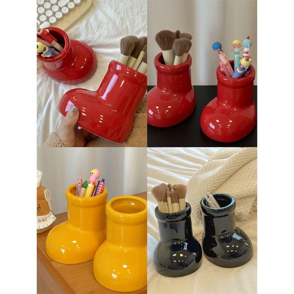레드 부츠 세라믹 다용도 브러쉬 홀더 보관함