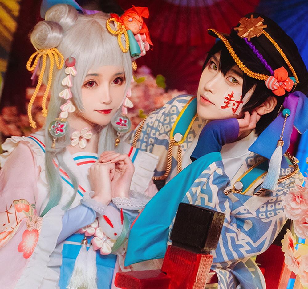 지박소년 하나코군 코스프레 야시로 네네 일러스트 기모노 버전 의상