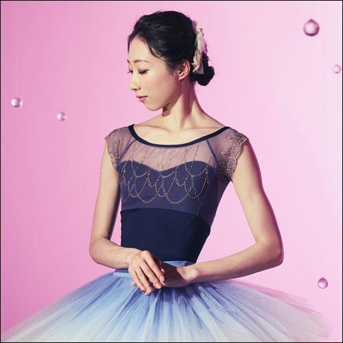 챠코트 캡 슬리브 레오타드 0421